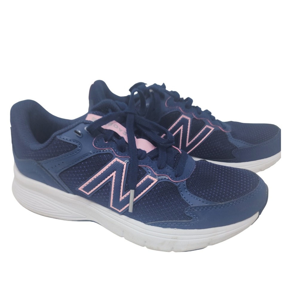 New Balance Women's Running Shoes Navy Pink Memory Foam Comfort Sneakers‎ 7.5
